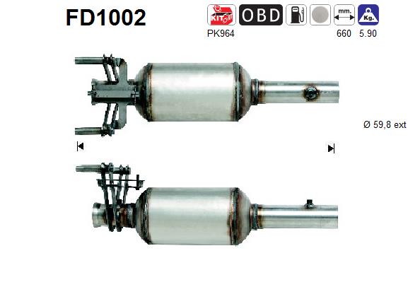 Filtro de particulas AS FD1002