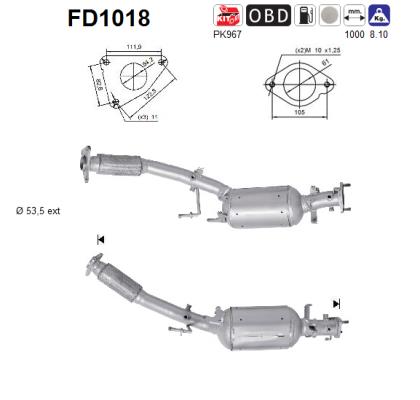 Filtro de particulas AS FD1018
