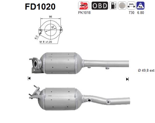 Filtro de particulas AS FD1020