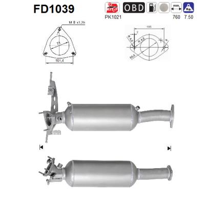 Filtro de particulas AS FD1039