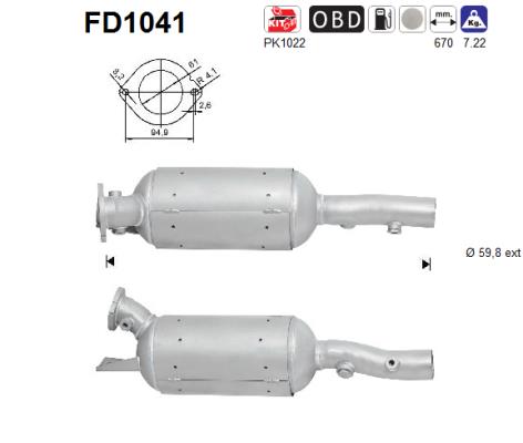 Filtro de particulas AS FD1041