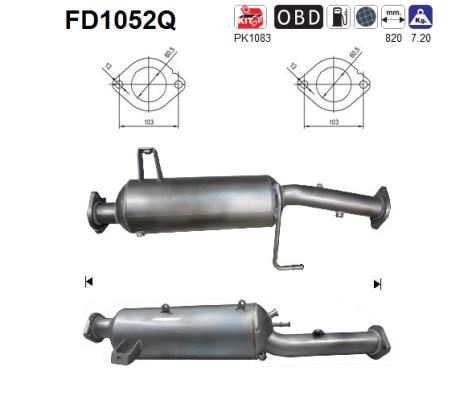 Filtro de particulas AS FD1052Q