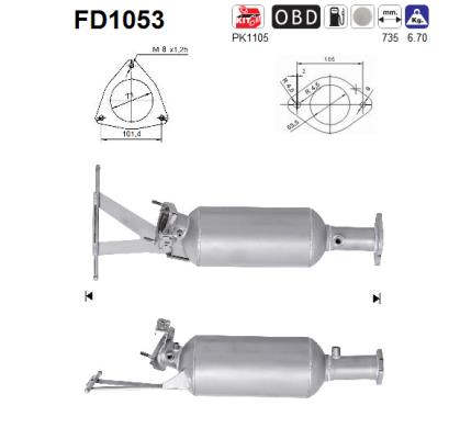 Filtro de particulas AS FD1053