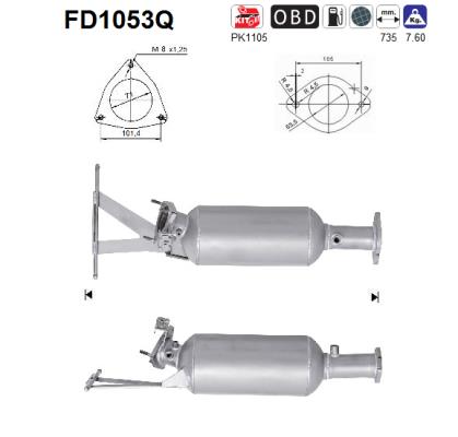 Filtro de particulas AS FD1053Q