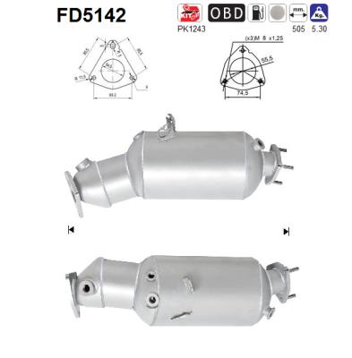 Filtro de particulas AS FD5142