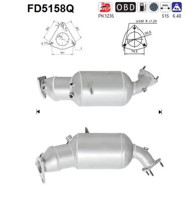 Filtro de particulas AS FD5158Q