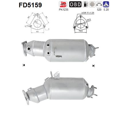 Filtro de particulas AS FD5159