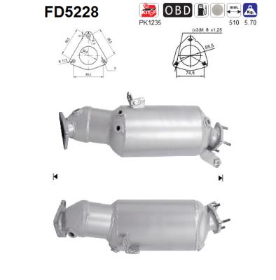 Filtro de particulas AS FD5228