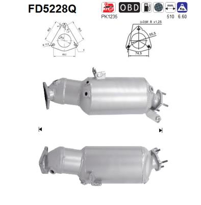Filtro de particulas AS FD5228Q