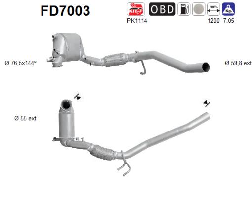 Filtro de particulas AS FD7003