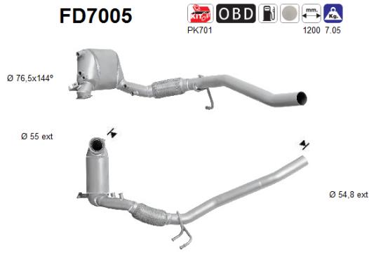 Filtro de particulas AS FD7005