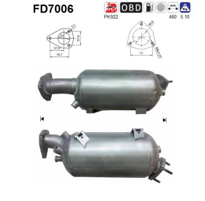 Filtro de particulas AS FD7006