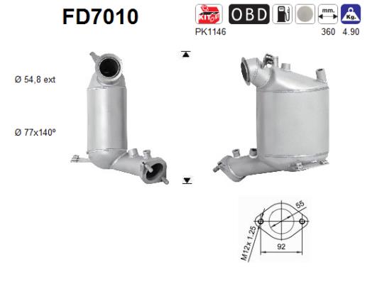 Filtro de particulas AS FD7010