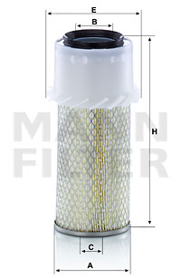 Filtro de aire MANN-FILTER C1188X
