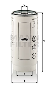 Filtro de carburante MANN-FILTER PL420/7X