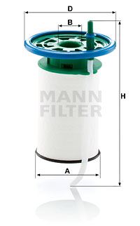 Filtro de carburante MANN-FILTER PU7015
