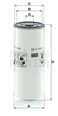 Filtro de carburante MANN-FILTER WDK11102/24