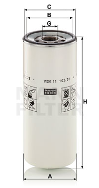 Filtro de carburante MANN-FILTER WDK11102/28