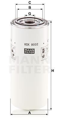 Filtro de carburante MANN-FILTER WDK9002