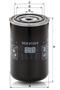 Filtro de carburante MANN-FILTER WDK9100/2