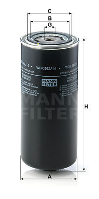Filtro de carburante MANN-FILTER WDK962/14