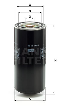Filtro de aceite MANN-FILTER WD13145/8