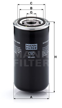 Filtro de aceite MANN-FILTER WD950/3