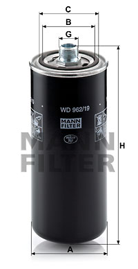 Filtro de aceite MANN-FILTER WD962/19