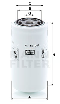 Filtro de aceite MANN-FILTER WH10001