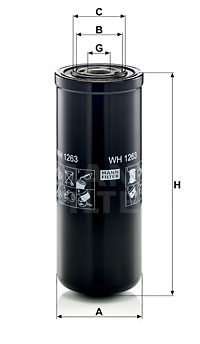Filtro de aceite MANN-FILTER WH1263