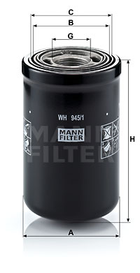 Filtro de aceite MANN-FILTER WH945/1
