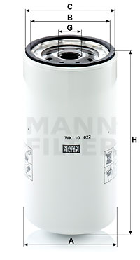 Filtro de carburante MANN-FILTER WK10022