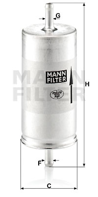 Filtro de carburante MANN-FILTER WK413