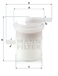 Filtro de carburante MANN-FILTER WK42/81