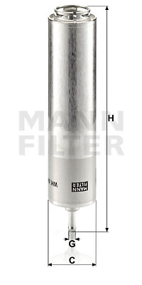 Filtro de carburante MANN-FILTER WK5001