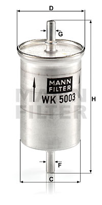 Filtro de carburante MANN-FILTER WK5003