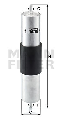 Filtro de carburante MANN-FILTER WK516/1