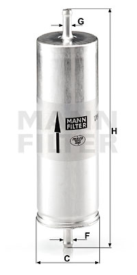 Filtro de carburante MANN-FILTER WK516