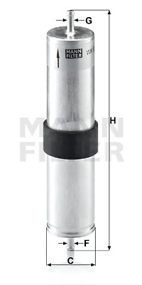 Filtro de carburante MANN-FILTER WK521/4