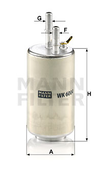 Filtro de carburante MANN-FILTER WK6004
