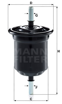 Filtro de carburante MANN-FILTER WK6013