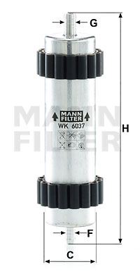 Filtro de carburante MANN-FILTER WK6037