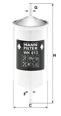 Filtro de carburante MANN-FILTER WK613
