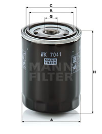 Filtro de carburante MANN-FILTER WK7041