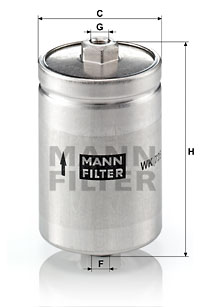 Filtro de carburante MANN-FILTER WK725