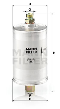 Filtro de carburante MANN-FILTER WK726