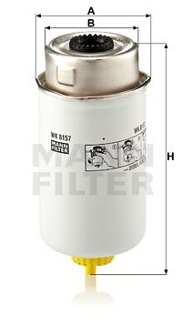 Filtro de carburante MANN-FILTER WK8157