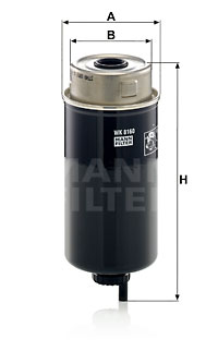Filtro de carburante MANN-FILTER WK8160