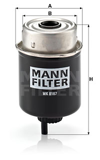 Filtro de carburante MANN-FILTER WK8167