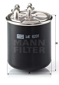Filtro de carburante MANN-FILTER WK820/1